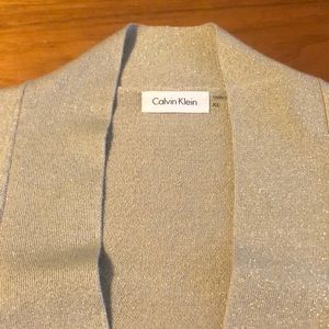 Gold crop sweater NWT Calvin Klein XL